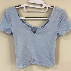 NWT Aeropostale Scoop Neck Baby Tee With Notch